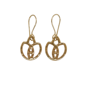 14k yellow gold Lotus Earrings