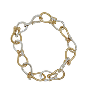 Silver & gold combination Amani Link.