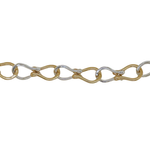 Silver & Gold Amani Link Necklace.