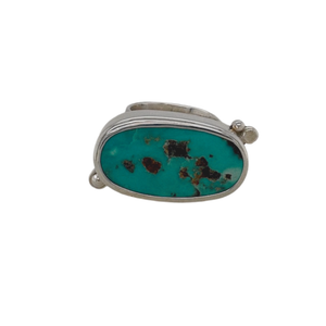 Persian Turquoise ring set in sterling silver.