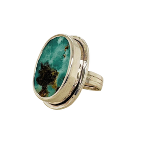 Persian Turquoise ring with sterling silver.