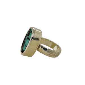 Persian Turquoise ring set in sterling silver.