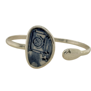 Sterling silver blue Chaney cuff