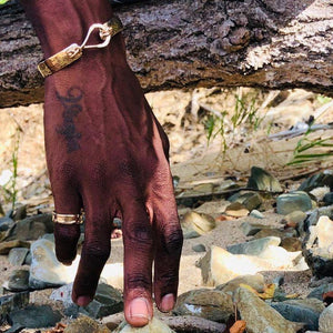 Lifestyle Drum Ring on Pinkie