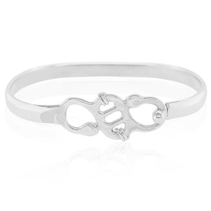 Sterling silver helix bracelet