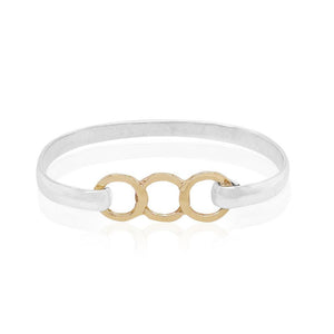 Sterling silver and 14kt gold Umoja bracelet