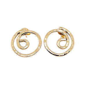 Tibetan earrings in sterling silver.