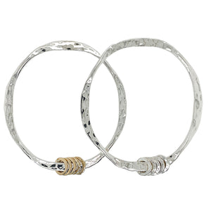 Jangle bangle in sterling silver.