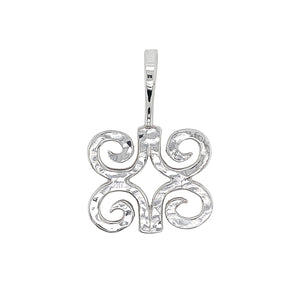 Adinkra pendant in sterling silver.