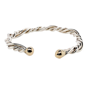 West Indian bangle in white gold.