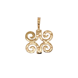 Adinkra pendant in gold.