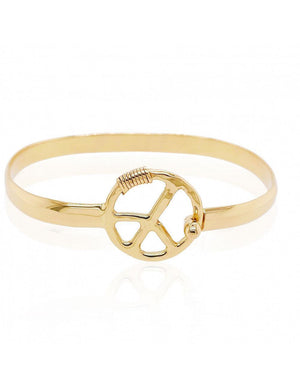 14kt gold Peace bracelet