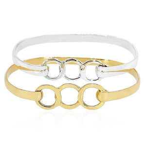 Sterling silver and 14kt gold Umoja bracelet