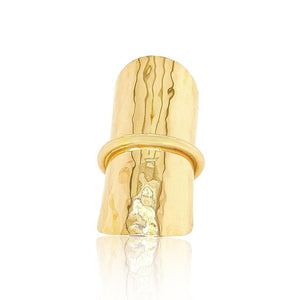 Latitude ring in 14k gold