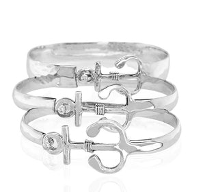 Sterling silver multiple Anchor Bracelet