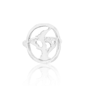 elkhorn coral reef ring in sterling silver