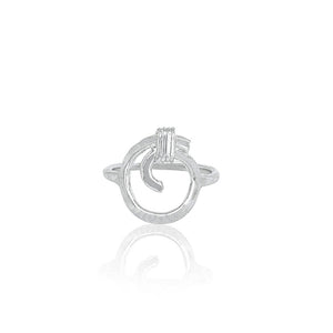 Karma ring in sterling silver