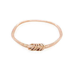 Jingle jangle bangle in 14k rose gold