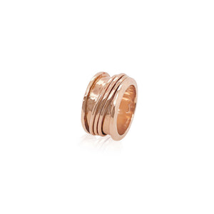 Jingle jangle stacked ring in rose gold