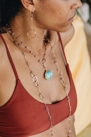 Ball and Link Necklace-ib designs