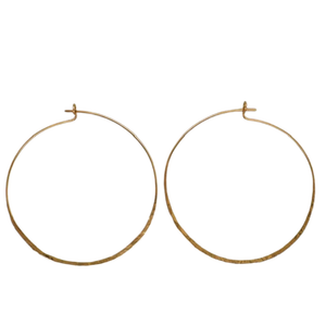 14K Yellow Gold Hoops
