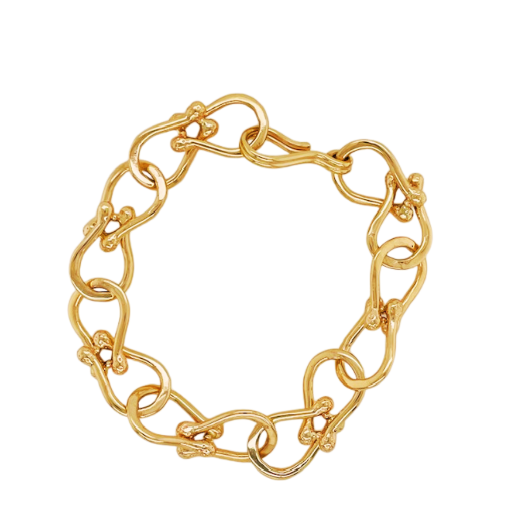 14K yellow gold Amani Link Bracelet