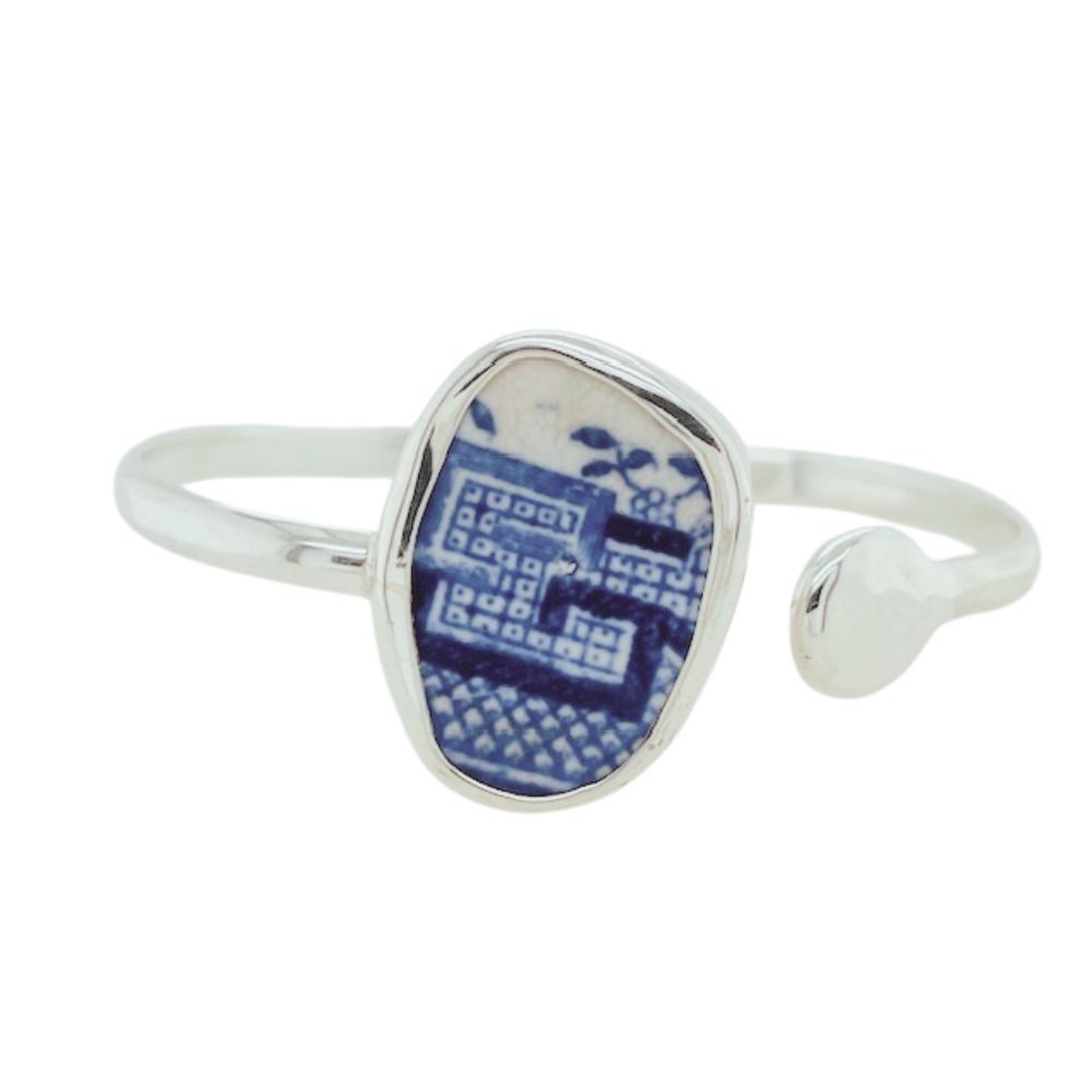 Sterling silver blue Chaney cuff.