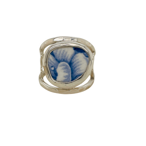 Sterling silver blue Chaney Ring.