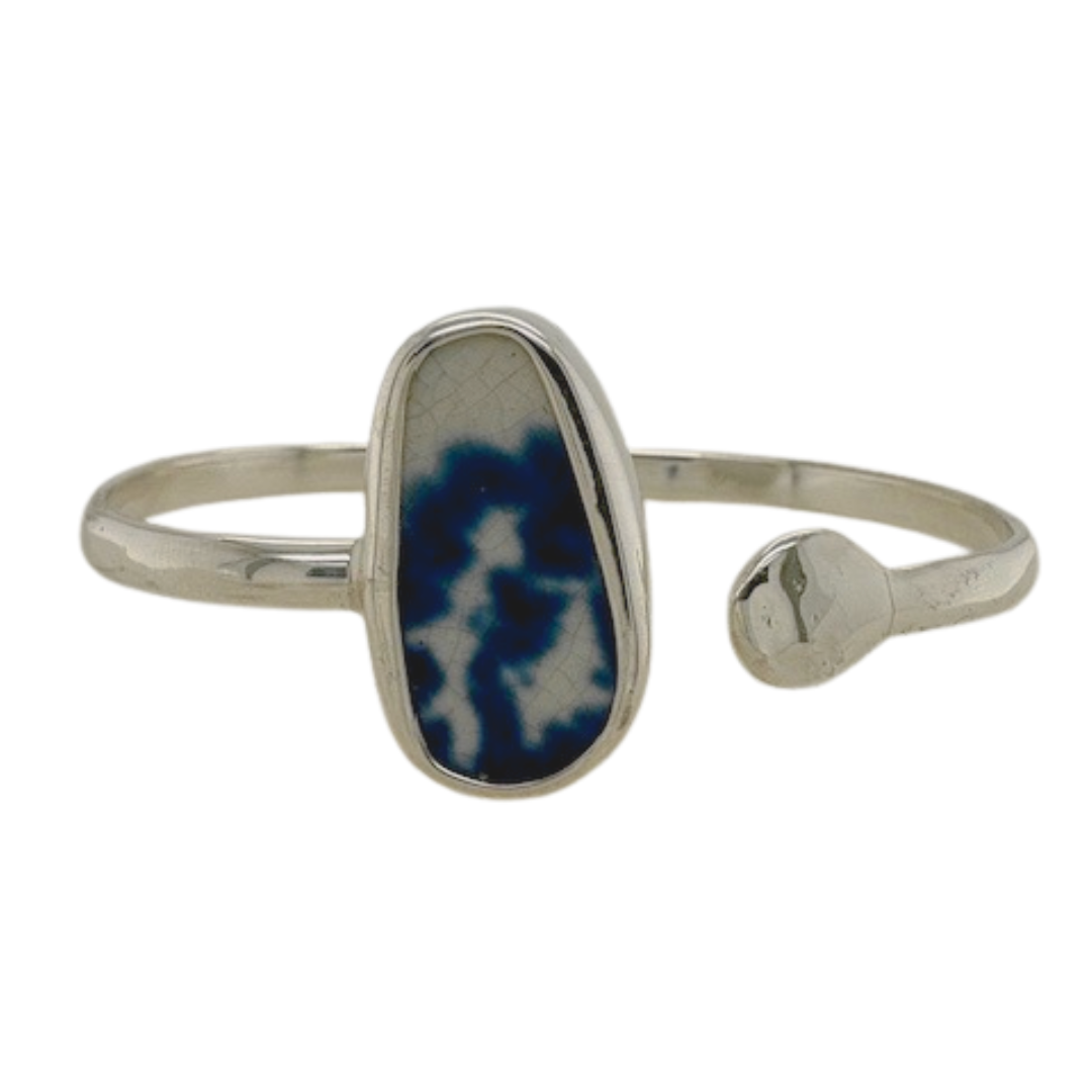 Sterling silver blue Chaney cuff.