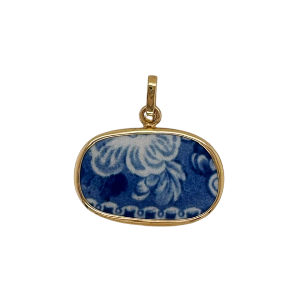 14k yellow blue Chaney Pendant