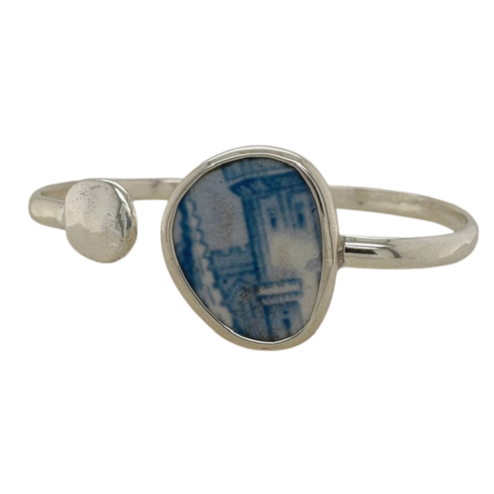 Sterling silver blue Chaney cuff