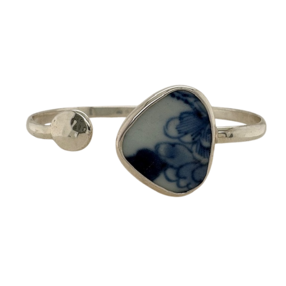 Sterling silver blue Chaney cuff.