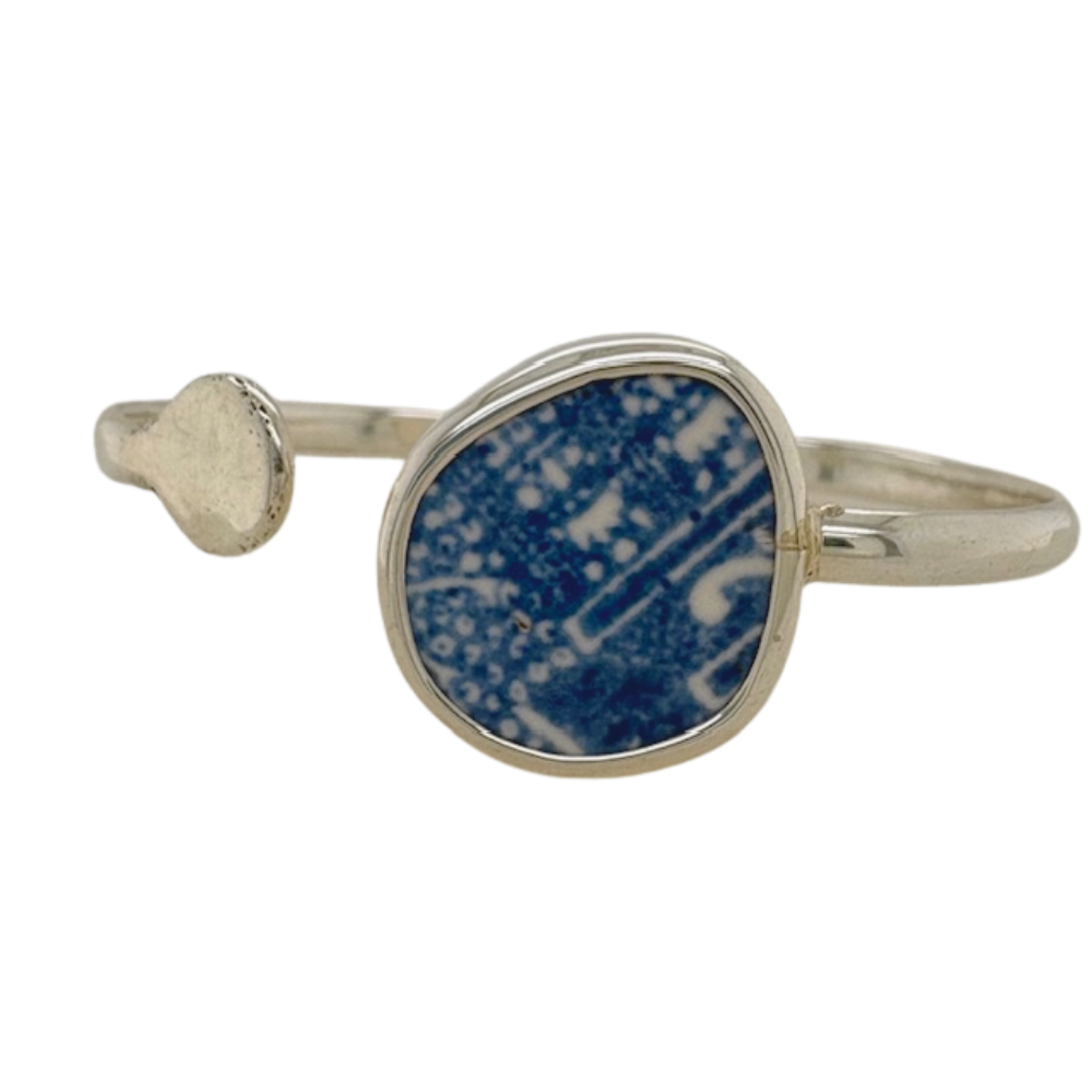 Sterling silver blue Chaney cuff.