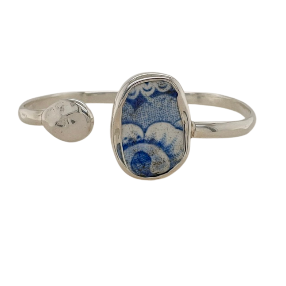 Silver blue Chaney cuff.