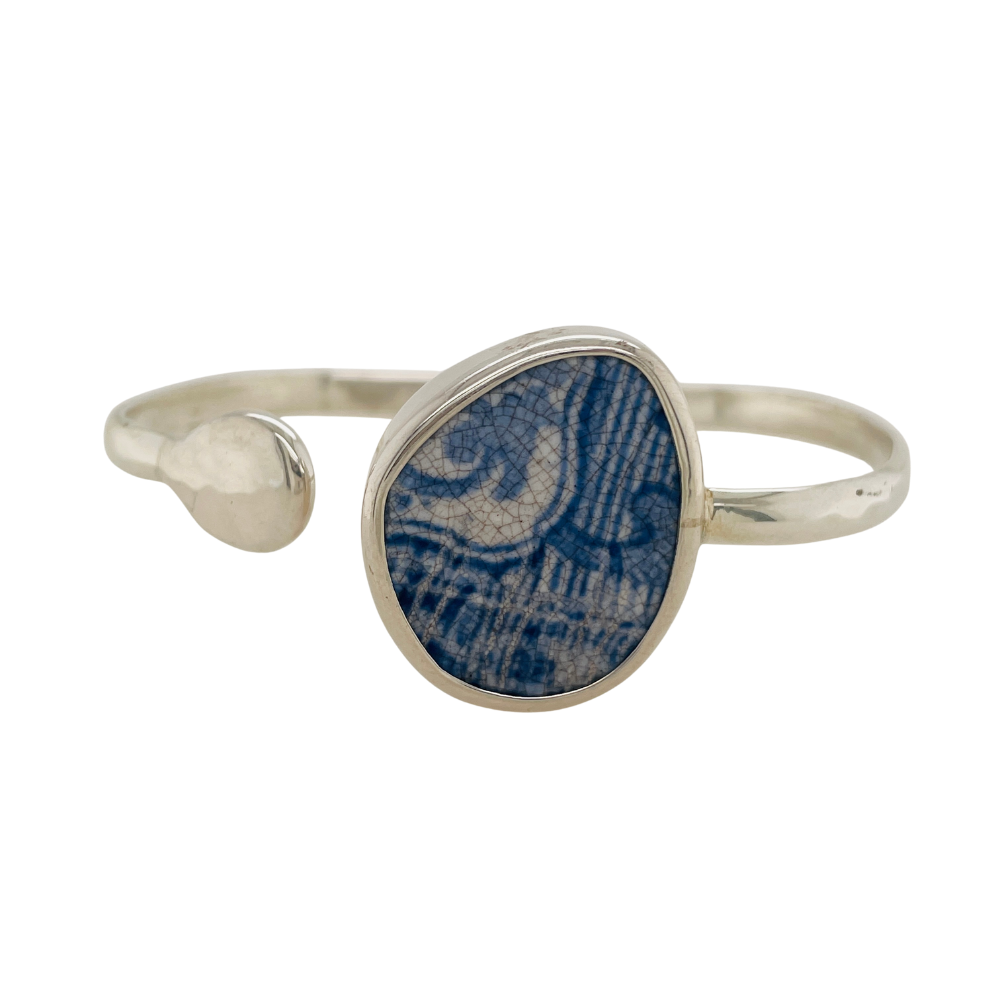 Sterling silver blue Chaney Cuff.