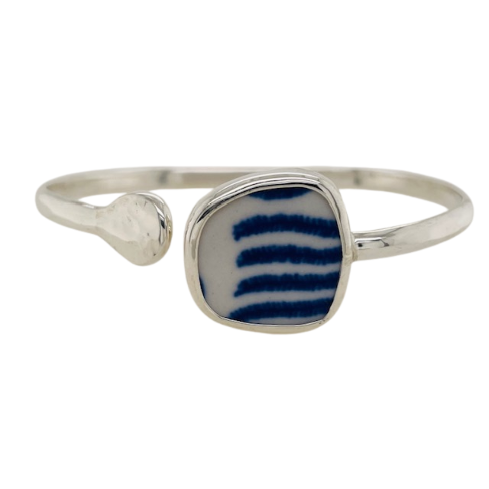 Sterling silver blue Chaney cuff.