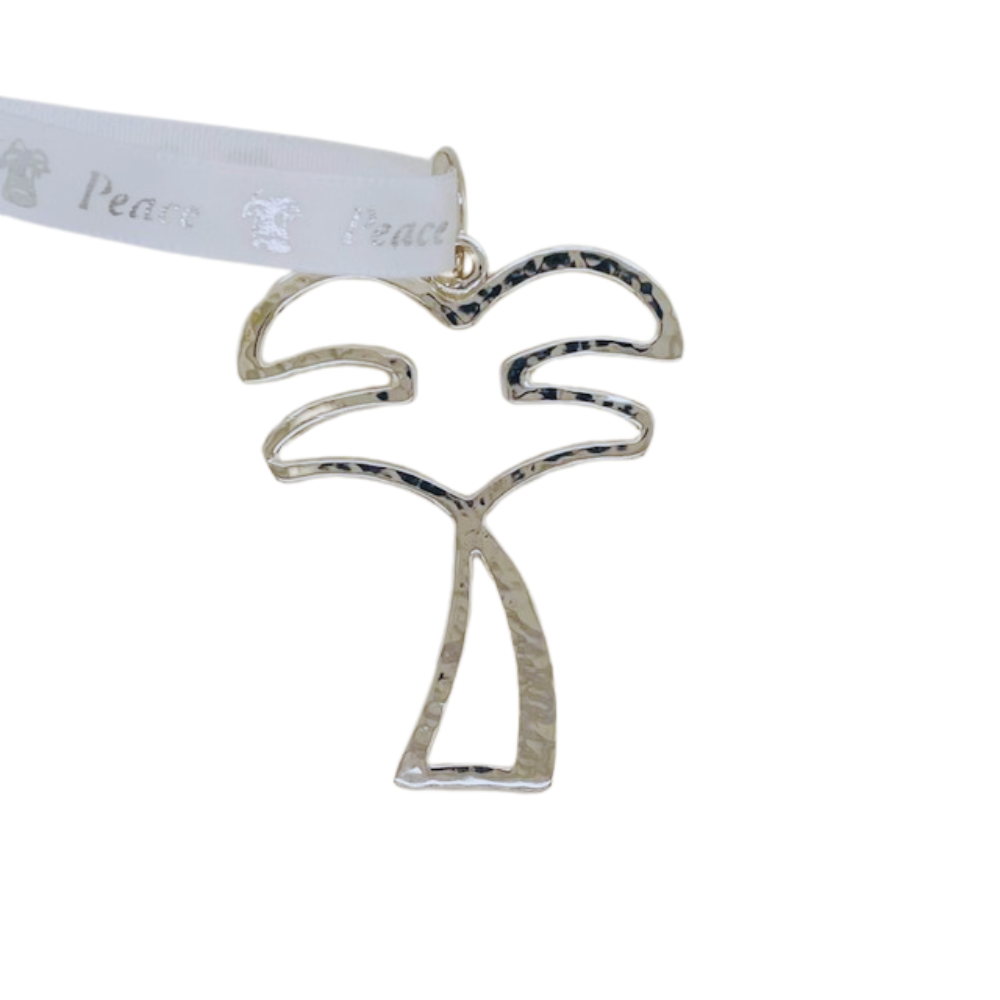 Sterling silver palm tree.