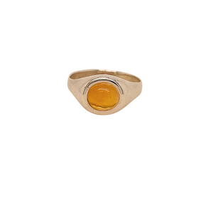 Sterling silver Mexican Fire Opal Ring.