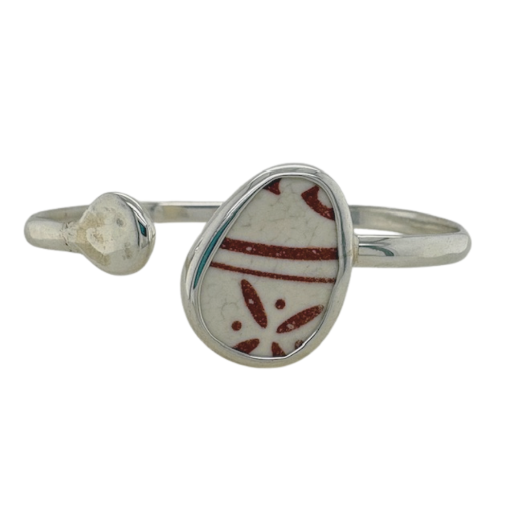 Sterling silver brown Chaney cuff.