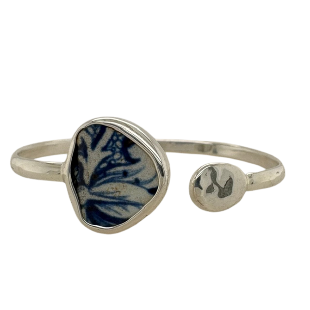 Sterling silver blue Chaney cuff