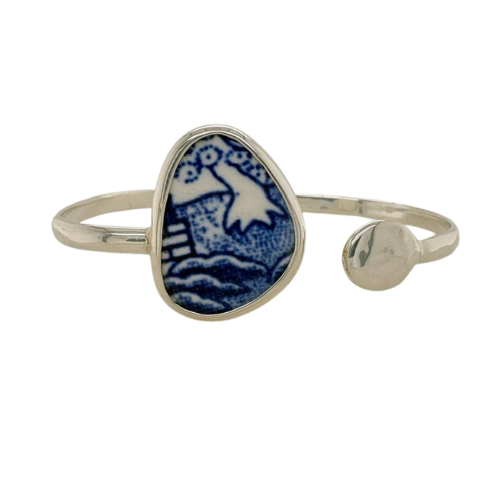 Silver blue Chaney cuff.