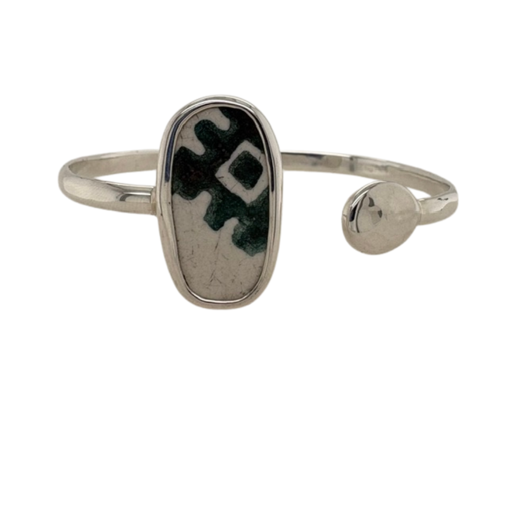 Silver green Chaney Cuff.