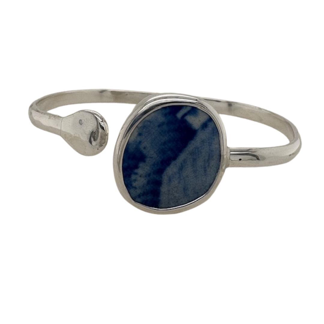 Sterling silver blue Chaney cuff.