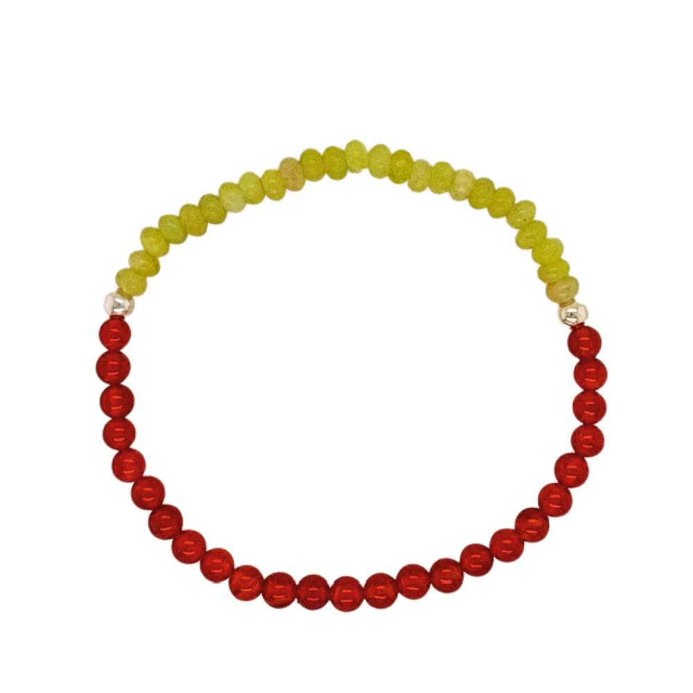 Jade & Carnelian Journey Bracelet