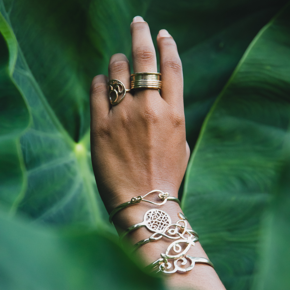 14K Yellow Gold Jingle Jangle Ring.