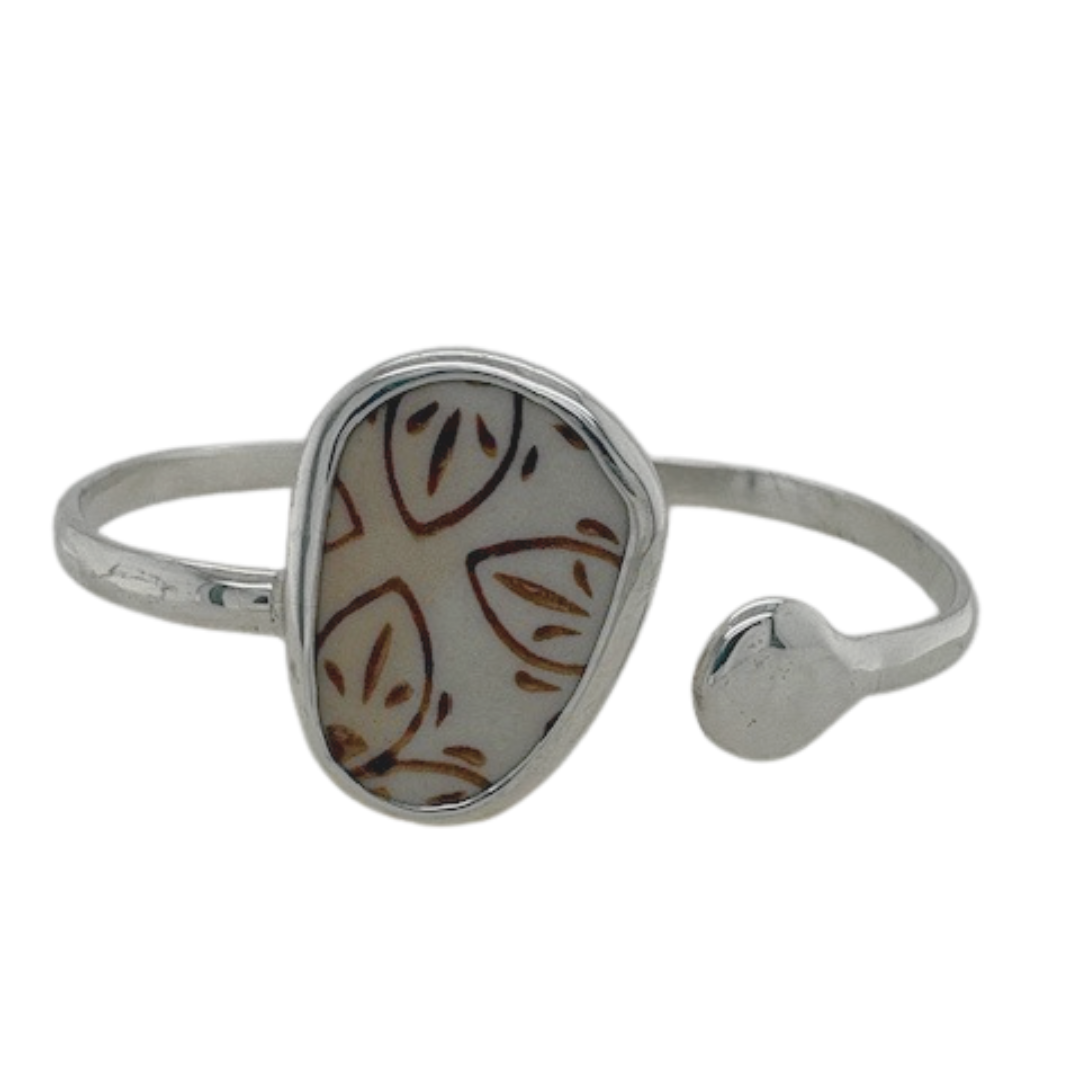 Sterling silver brown Chaney cuff.
