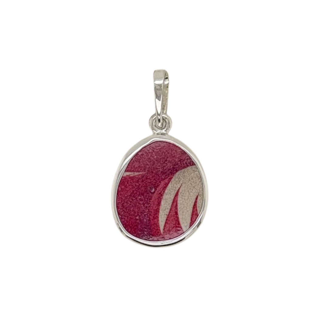 Sterling Silver red Chaney Pendant