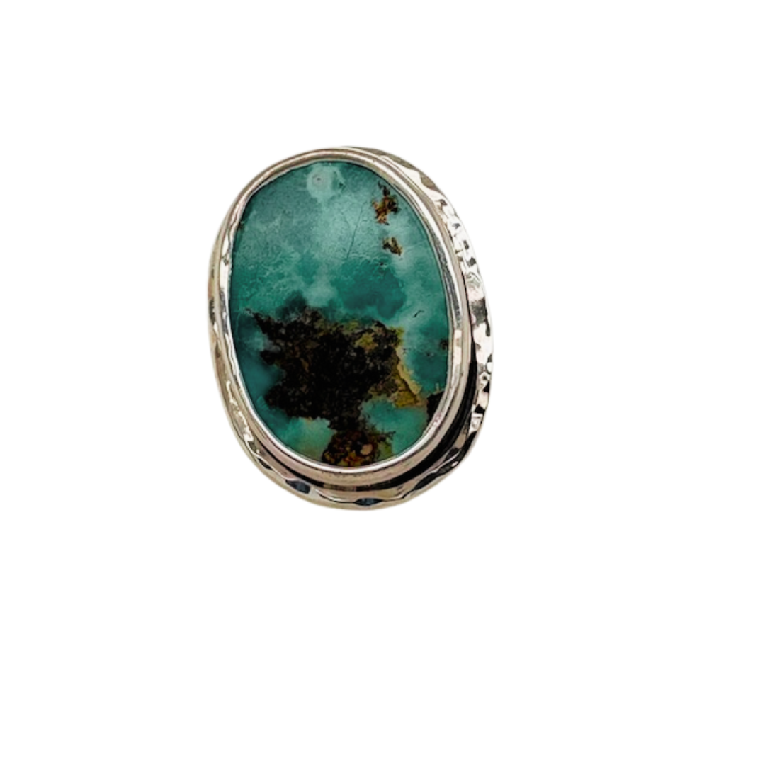 Persian Turquoise ring with sterling silver.