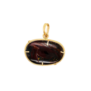 14k yellow gold Australian Boulder Opal Pendant