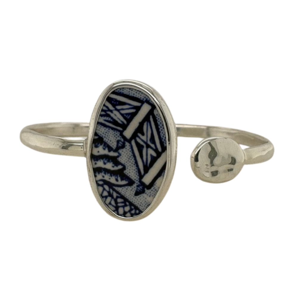 Sterling silver blue Chaney cuff